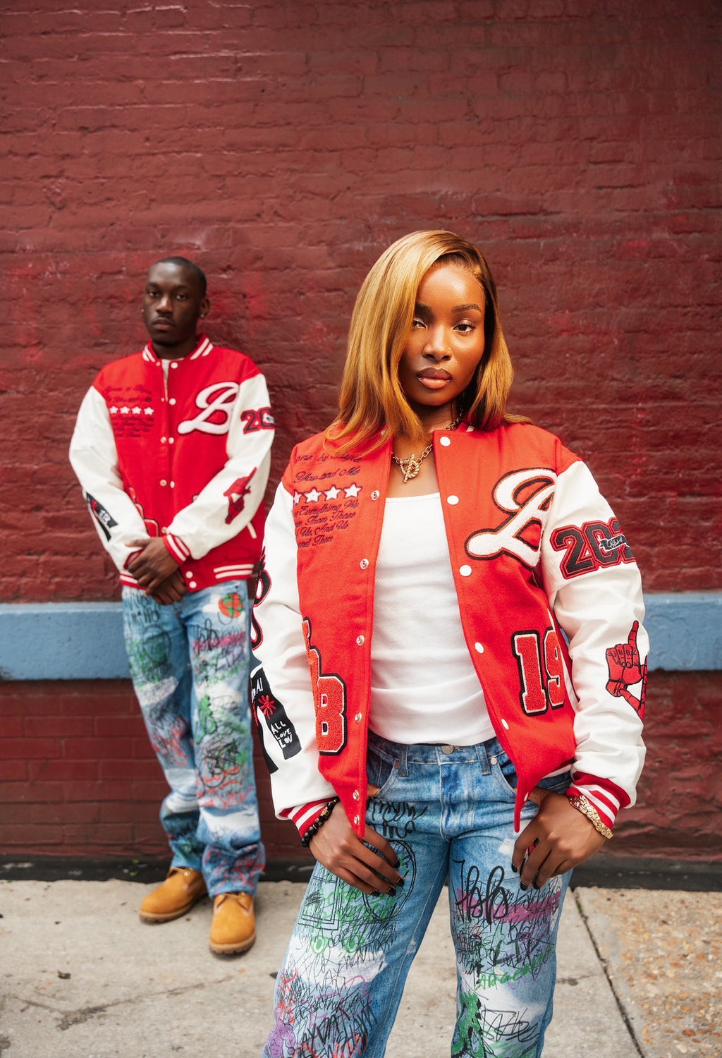 LARGER THAN LIFE VARSITY JACKET (RED)
