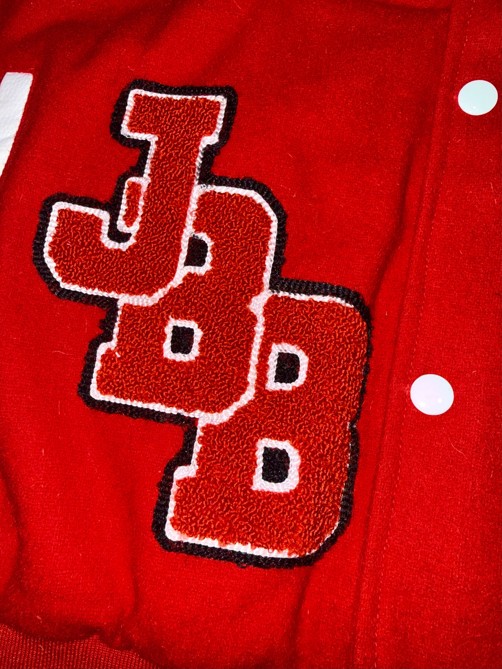 LARGER THAN LIFE VARSITY JACKET (RED)