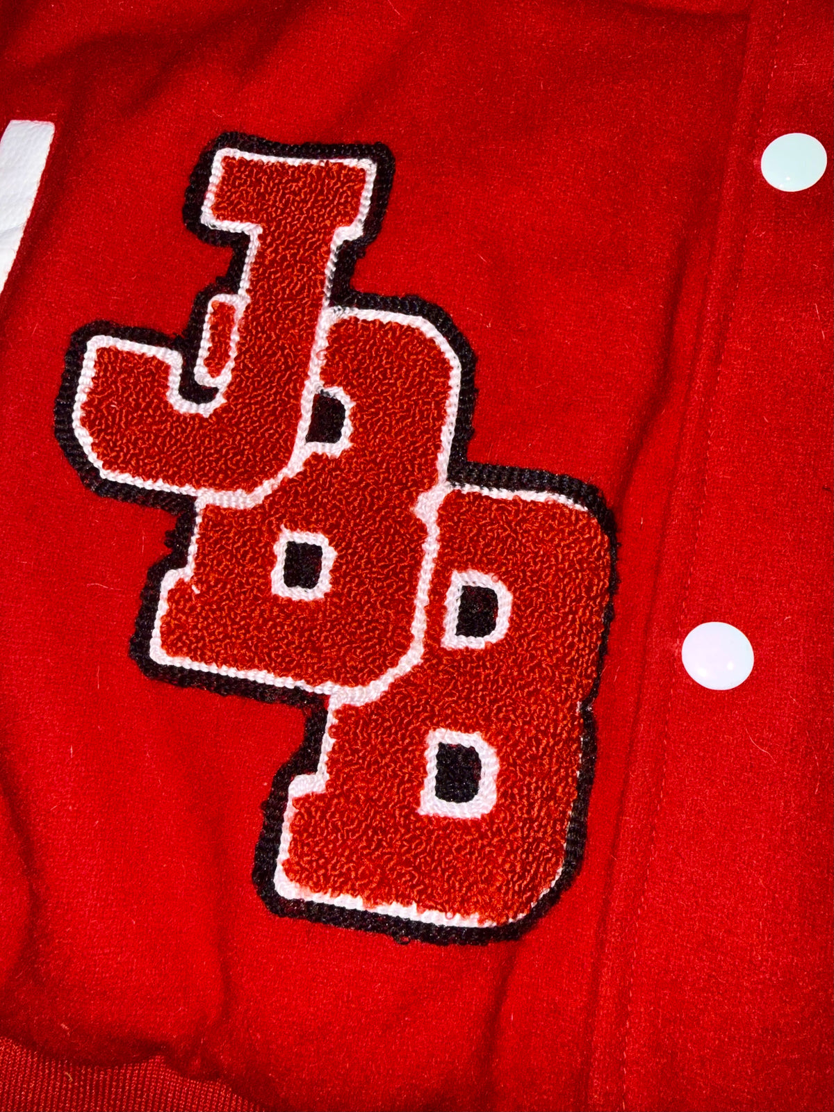 LARGER THAN LIFE VARSITY JACKET (RED)
