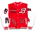 LARGER THAN LIFE VARSITY JACKET (RED)