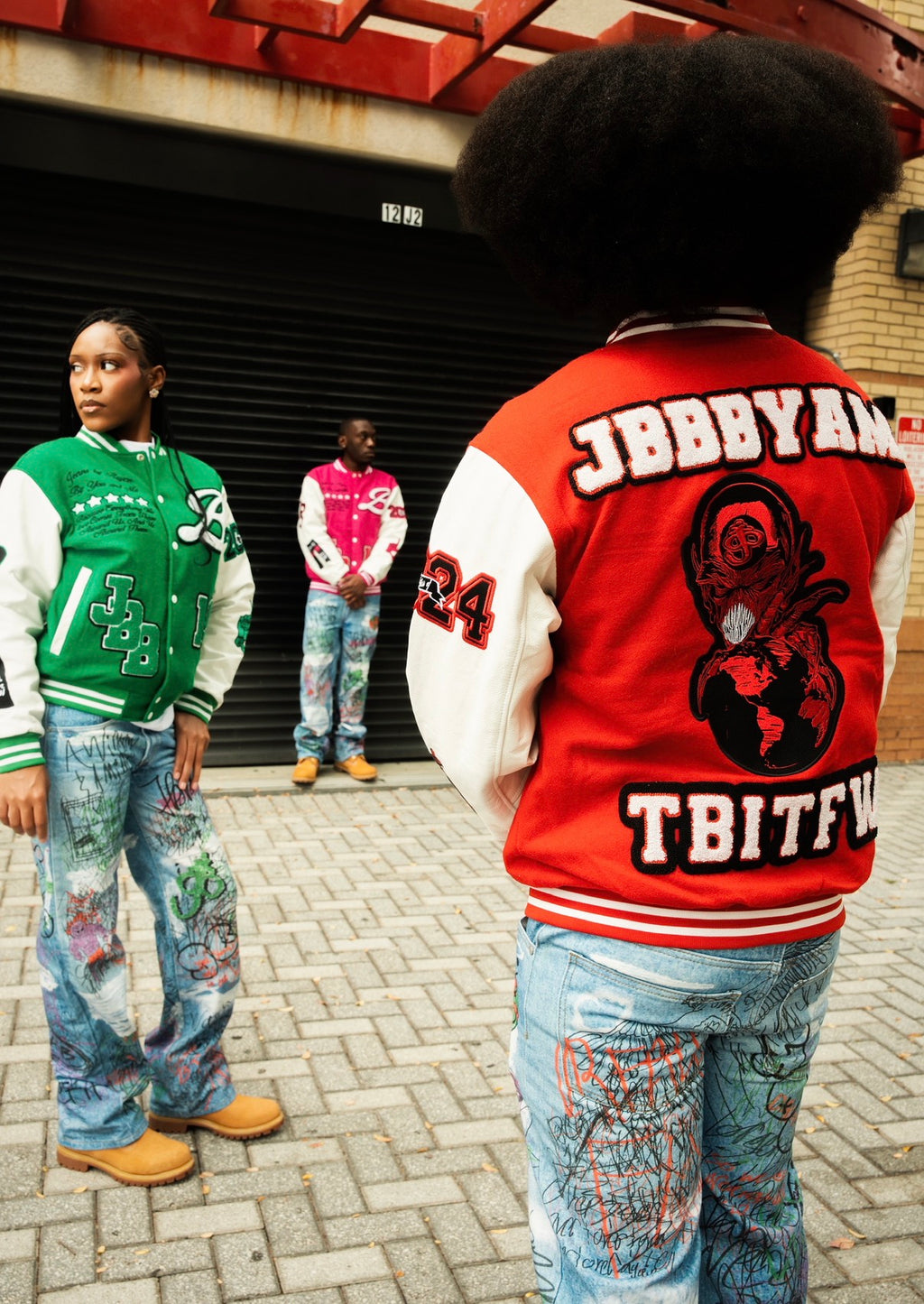 LARGER THAN LIFE VARSITY JACKET (RED)